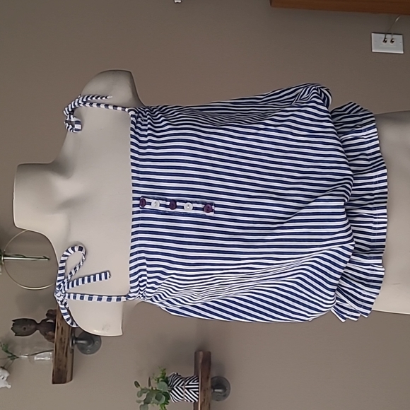 Tie Strap and Tie Waist Top - Picture 2 of 9